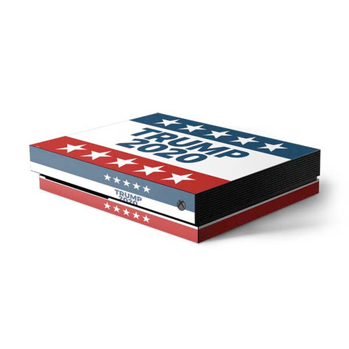 Trump 2020 Red White and Blue Xbox One X Console Skin