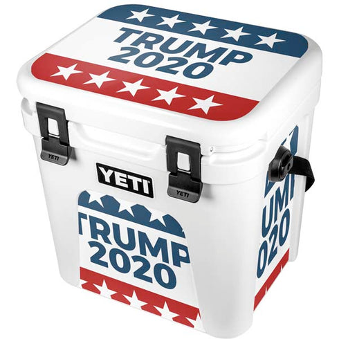 Trump 2020 Red White and Blue YETI Roadie 24 Hard Cooler Skin