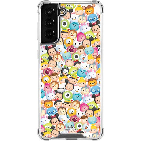 Disney Tsum Tsum Animated Characters Galaxy S21 FE Clear Case