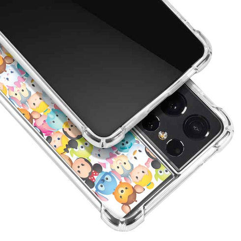 Disney Tsum Tsum Animated Characters Galaxy S21 Ultra 5G Clear Case