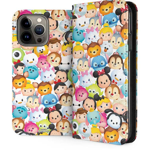 Disney Tsum Tsum Animated Characters iPhone 14 Pro Max Folio Case