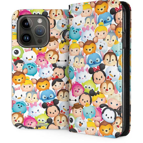 Disney Tsum Tsum Animated Characters iPhone 15 Pro Folio Case