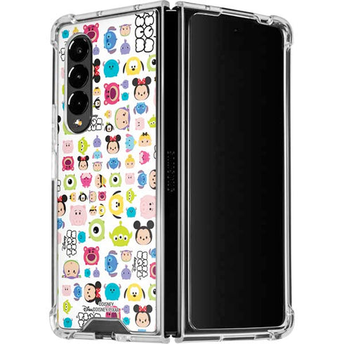 Disney Tsum Tsum Disney Characters Galaxy Z Fold4 5G Clear Case