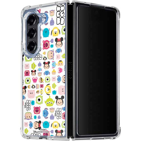 Disney Tsum Tsum Disney Characters Galaxy Z Fold5 5G Clear Case