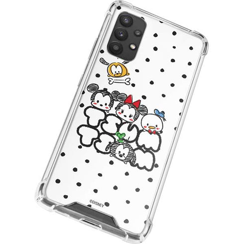 Disney Tsum Tsum Characters Art Galaxy A32 5G Clear Case