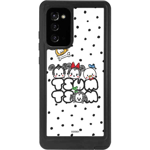 Disney Tsum Tsum Characters Art Galaxy Note20 5G Waterproof Case