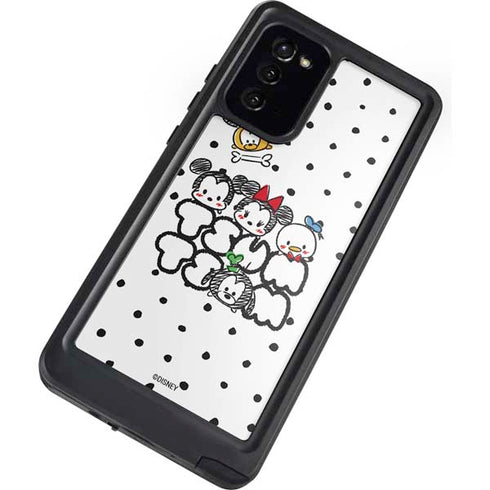 Disney Tsum Tsum Characters Art Galaxy Note20 5G Waterproof Case