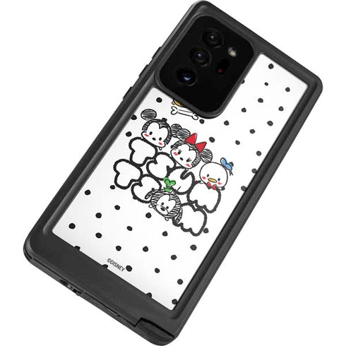 Disney Tsum Tsum Characters Art Galaxy Note20 Ultra 5G Waterproof Case