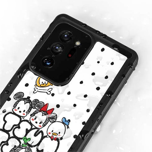 Disney Tsum Tsum Characters Art Galaxy Note20 Ultra 5G Waterproof Case