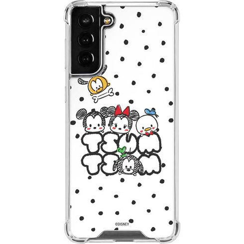 Disney Tsum Tsum Characters Art Galaxy S21 FE Clear Case