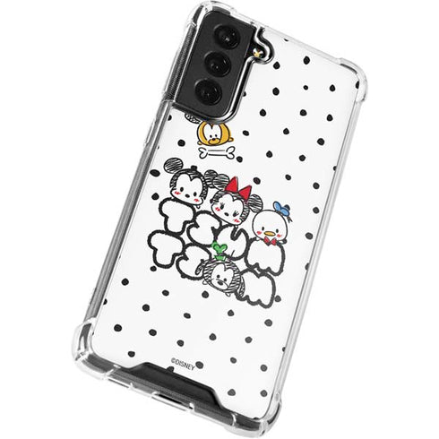 Disney Tsum Tsum Characters Art Galaxy S21 FE Clear Case