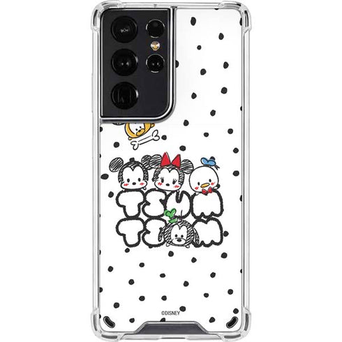 Disney Tsum Tsum Characters Art Galaxy S21 Ultra 5G Clear Case