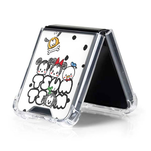 Disney Tsum Tsum Characters Art Galaxy Z Flip5 5G Clear Case