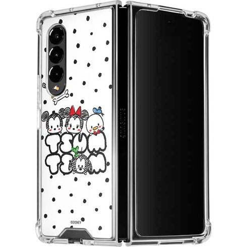 Disney Tsum Tsum Characters Art Galaxy Z Fold4 5G Clear Case