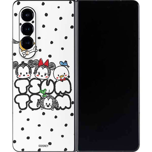 Disney Tsum Tsum Characters Art Galaxy Z Fold4 5G Skin
