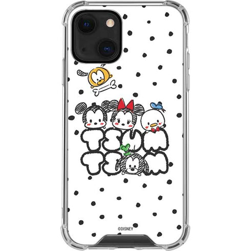 Disney Tsum Tsum Characters Art iPhone 13 Mini Clear Case