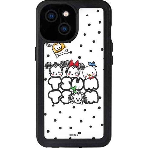 Disney Tsum Tsum Characters Art iPhone 13 Mini Waterproof Case