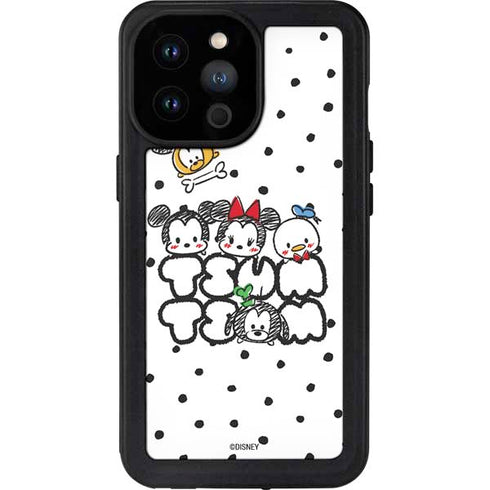Disney Tsum Tsum Characters Art iPhone 14 Pro Max Waterproof Case