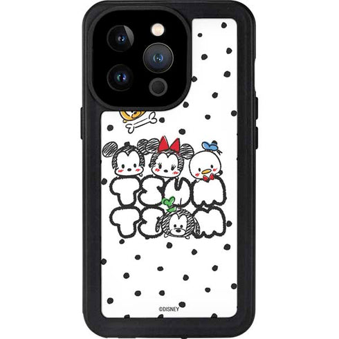 Disney Tsum Tsum Characters Art iPhone 14 Pro Waterproof Case