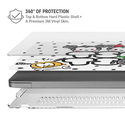 Disney Tsum Tsum Characters Art MacBook Pro 16in (2021-25) Case plus Skin