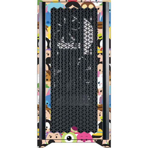 Disney Tsum Tsum Close up Characters Corsair 4000D Tempered Glass Mid-Tower ATX Case Skin