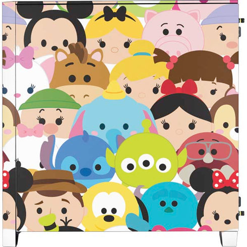 Disney Tsum Tsum Close up Characters Corsair 4000D Tempered Glass Mid-Tower ATX Case Skin