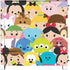 Disney Tsum Tsum Close up Characters Corsair 4000D Tempered Glass Mid-Tower ATX Case Skin