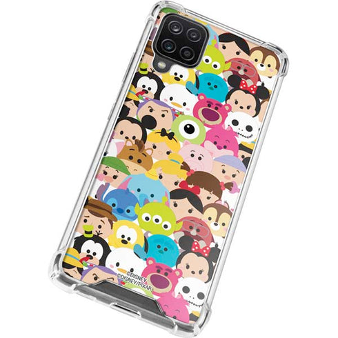 Disney Tsum Tsum Close up Characters Galaxy A12 Clear Case