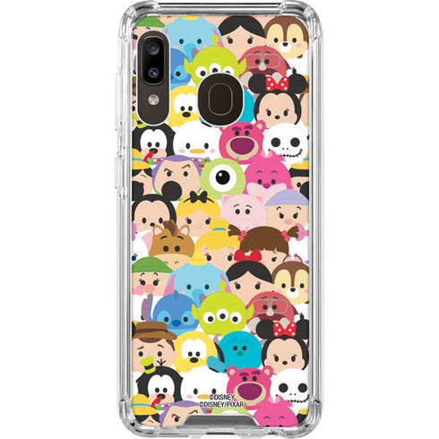 Disney Tsum Tsum Close up Characters Galaxy A30 Clear Case