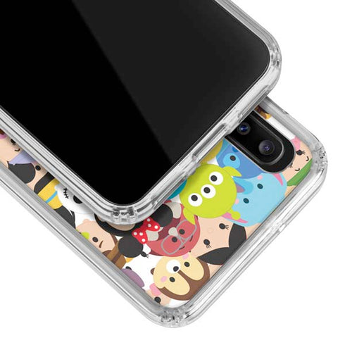 Disney Tsum Tsum Close up Characters Galaxy A30 Clear Case