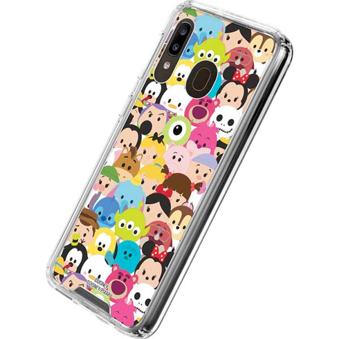 Disney Tsum Tsum Close up Characters Galaxy A30 Clear Case