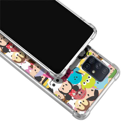 Disney Tsum Tsum Close up Characters Galaxy A71 5G Clear Case