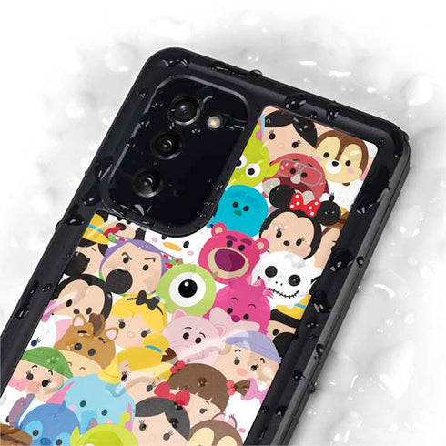 Disney Tsum Tsum Close up Characters Galaxy Note20 5G Waterproof Case