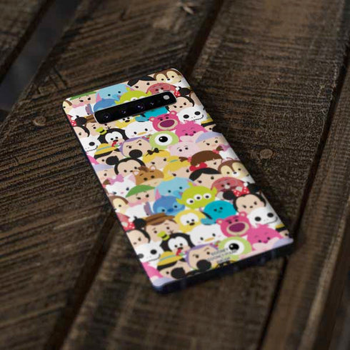 Disney Tsum Tsum Close up Characters Galaxy S10 Plus Skin