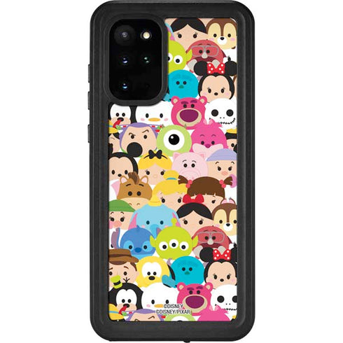 Disney Tsum Tsum Close up Characters Galaxy S20 Plus Waterproof Case