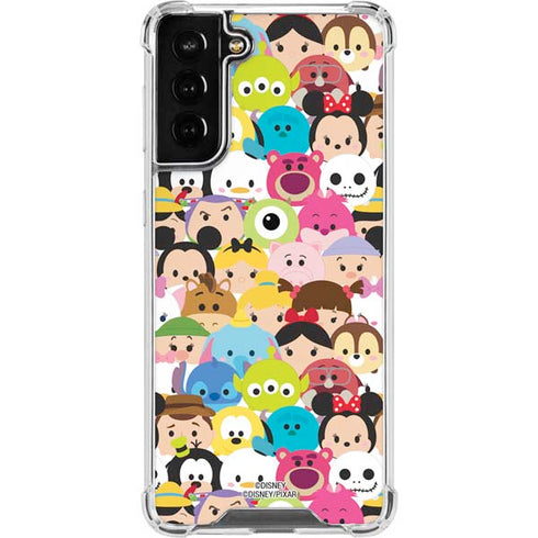 Disney Tsum Tsum Close up Characters Galaxy S21 FE Clear Case