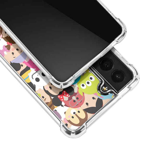 Disney Tsum Tsum Close up Characters Galaxy S21 FE Clear Case