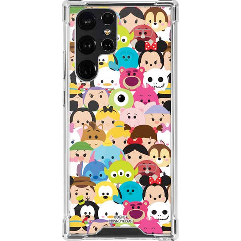 Disney Tsum Tsum Close up Characters Galaxy S22 Ultra Clear Case