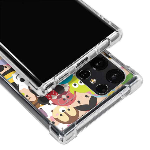Disney Tsum Tsum Close up Characters Galaxy S22 Ultra Clear Case