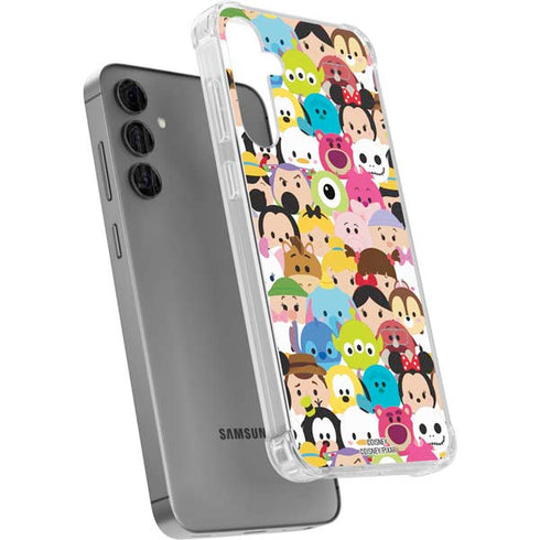 Disney Tsum Tsum Close up Characters Galaxy S24 Plus Clear Case