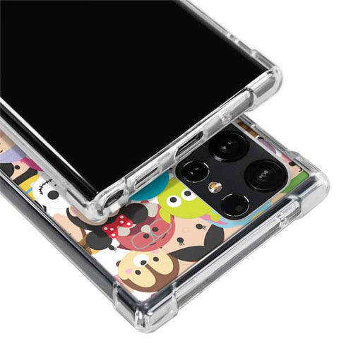 Disney Tsum Tsum Close up Characters Galaxy S24 Ultra Clear Case