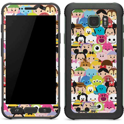 Disney Tsum Tsum Close up Characters Galaxy S7 Active Skin