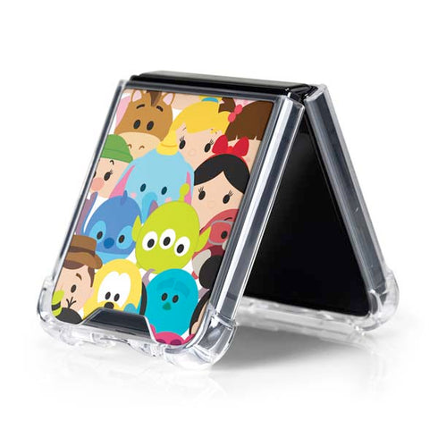 Disney Tsum Tsum Close up Characters Galaxy Z Flip5 5G Clear Case