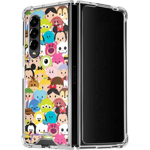 Disney Tsum Tsum Close up Characters Galaxy Z Fold4 5G Clear Case