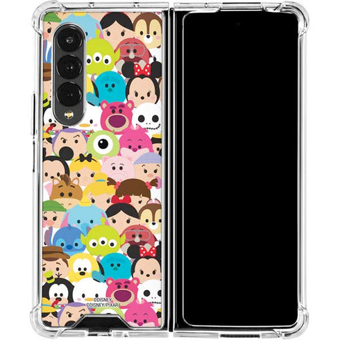 Disney Tsum Tsum Close up Characters Galaxy Z Fold4 5G Clear Case