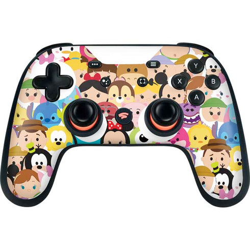 Disney Tsum Tsum Close up Characters Google Stadia Controller Skin