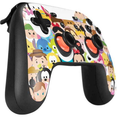 Disney Tsum Tsum Close up Characters Google Stadia Controller Skin