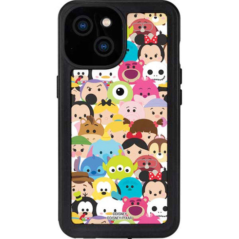 Disney Tsum Tsum Close up Characters iPhone 13 Mini Waterproof Case