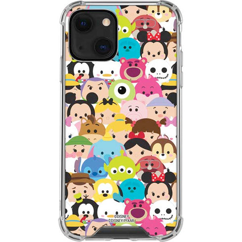 Disney Tsum Tsum Close up Characters iPhone 14 Plus Clear Case