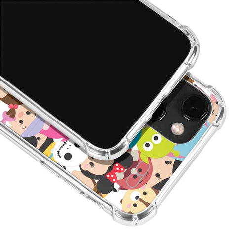 Disney Tsum Tsum Close up Characters iPhone 14 Plus Clear Case
